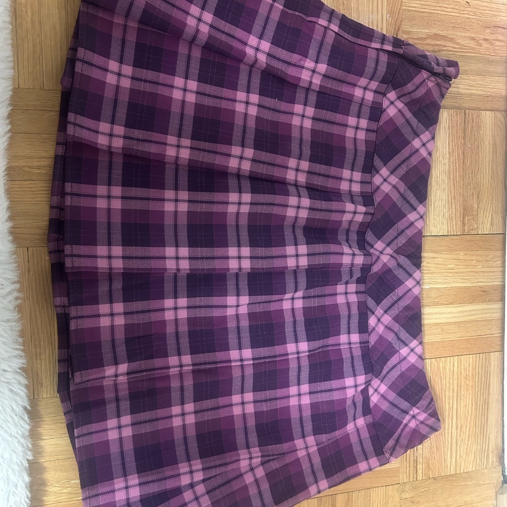 Wild Fable Pink and Purple Plaid Mini Skirt